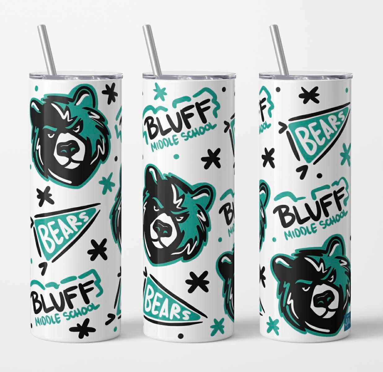 Bluff Middle School Stainless Steel Tumbler