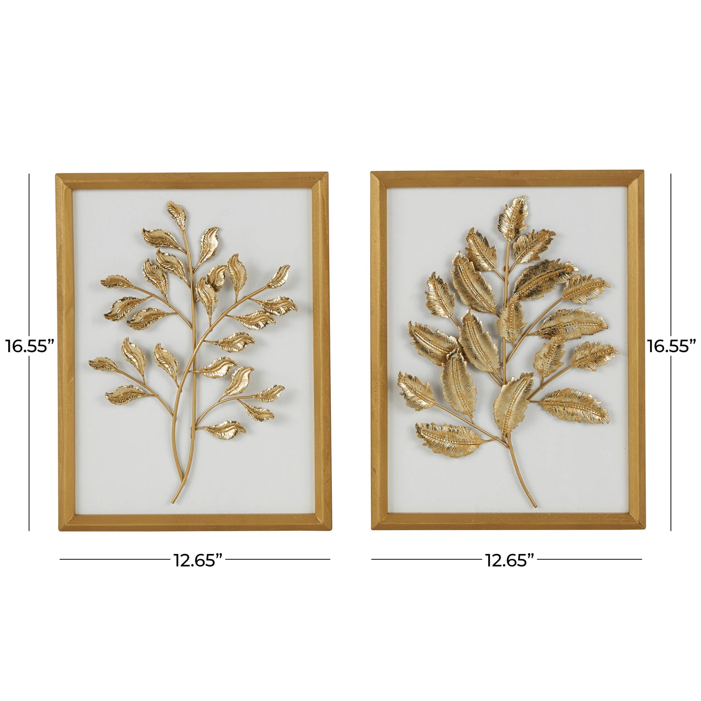 Glam Gold Wood Wall Decor Set