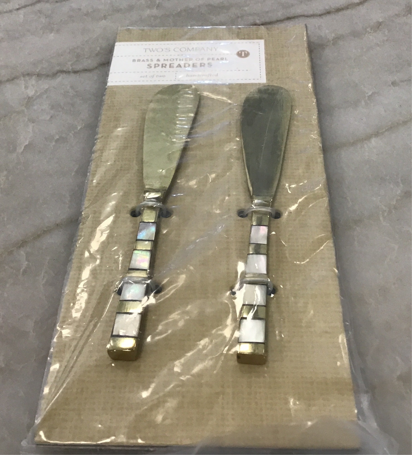 Brass & Mother of Pearl spreaders