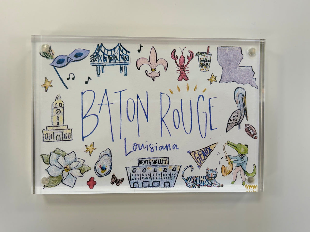 MBM Baton Rouge Icons Regular Acrylic Blocks