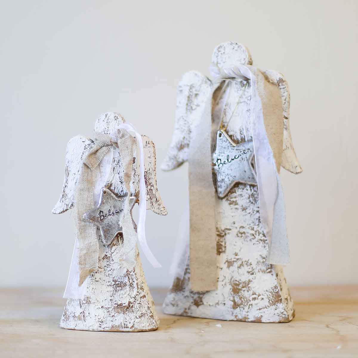 Believe Angel White Wash 13"