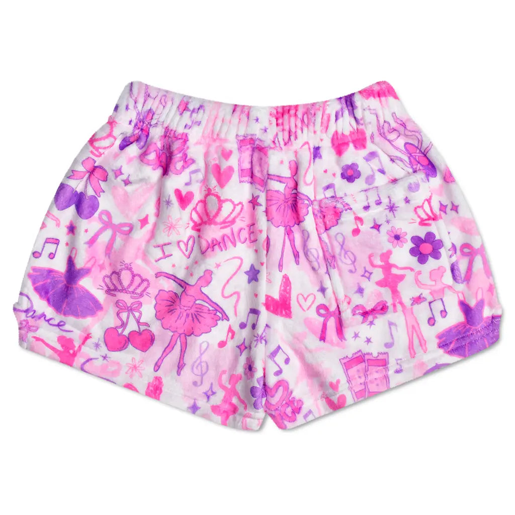 BP Plush Shorts Love to Dance XS (4-6)