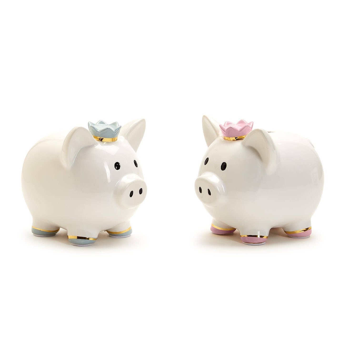 Piggy Bank with Crown in Gift Box Assorted 2 Colors