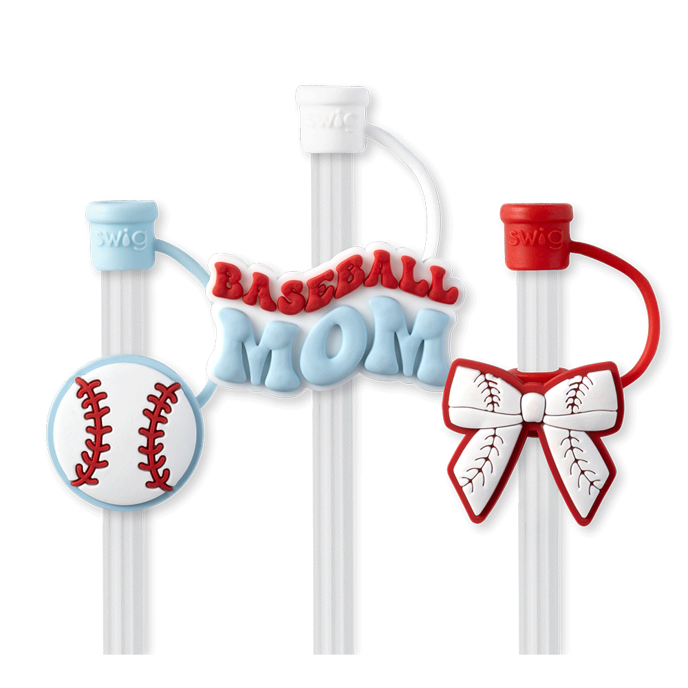 Home Run Straw Topper Set (Swig)