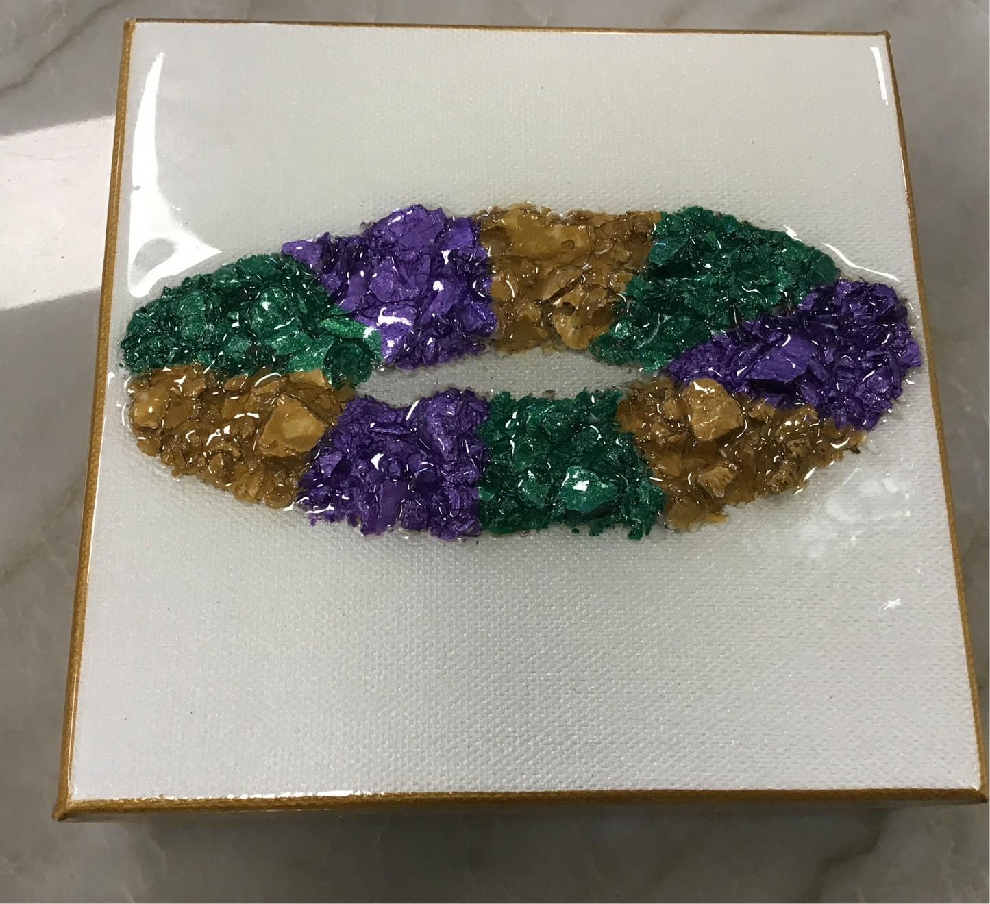 JPNA 6x6 King Cake Crushed Oyster