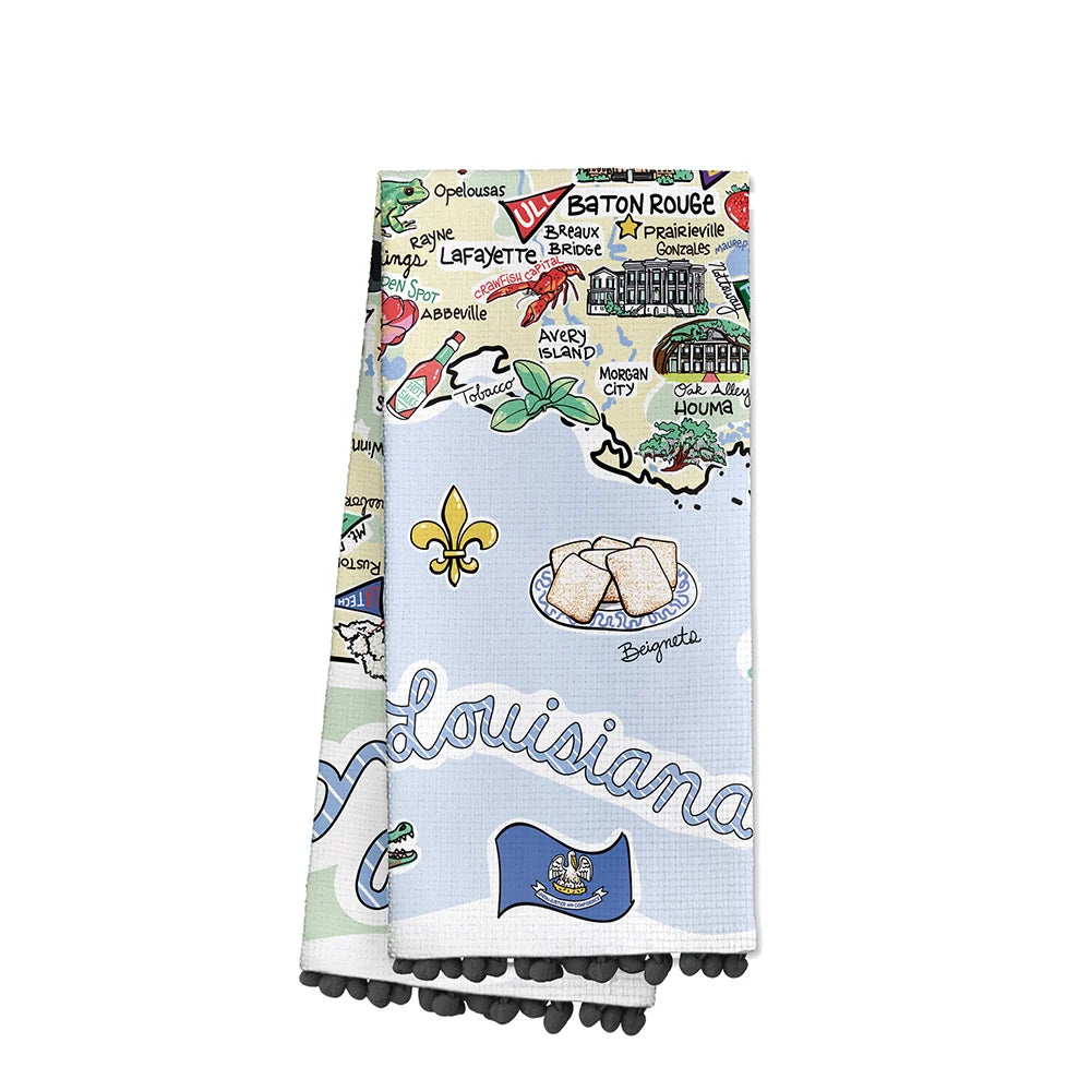 Louisiana Tea Towel- SWIG
