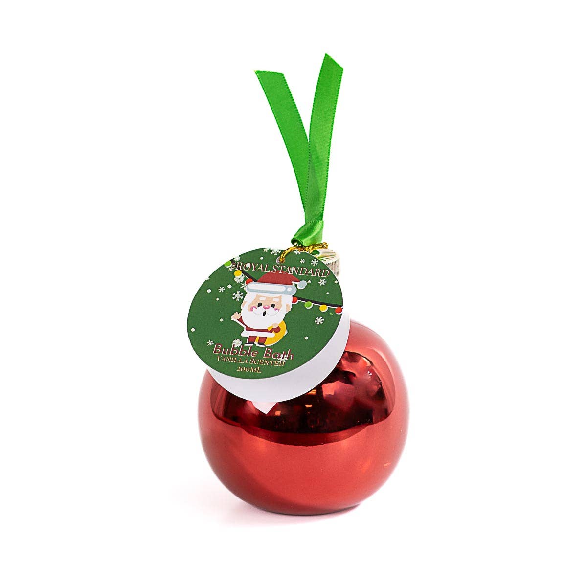 Festive Santa Bubble Bath Ornament Vanilla Scented 200ml