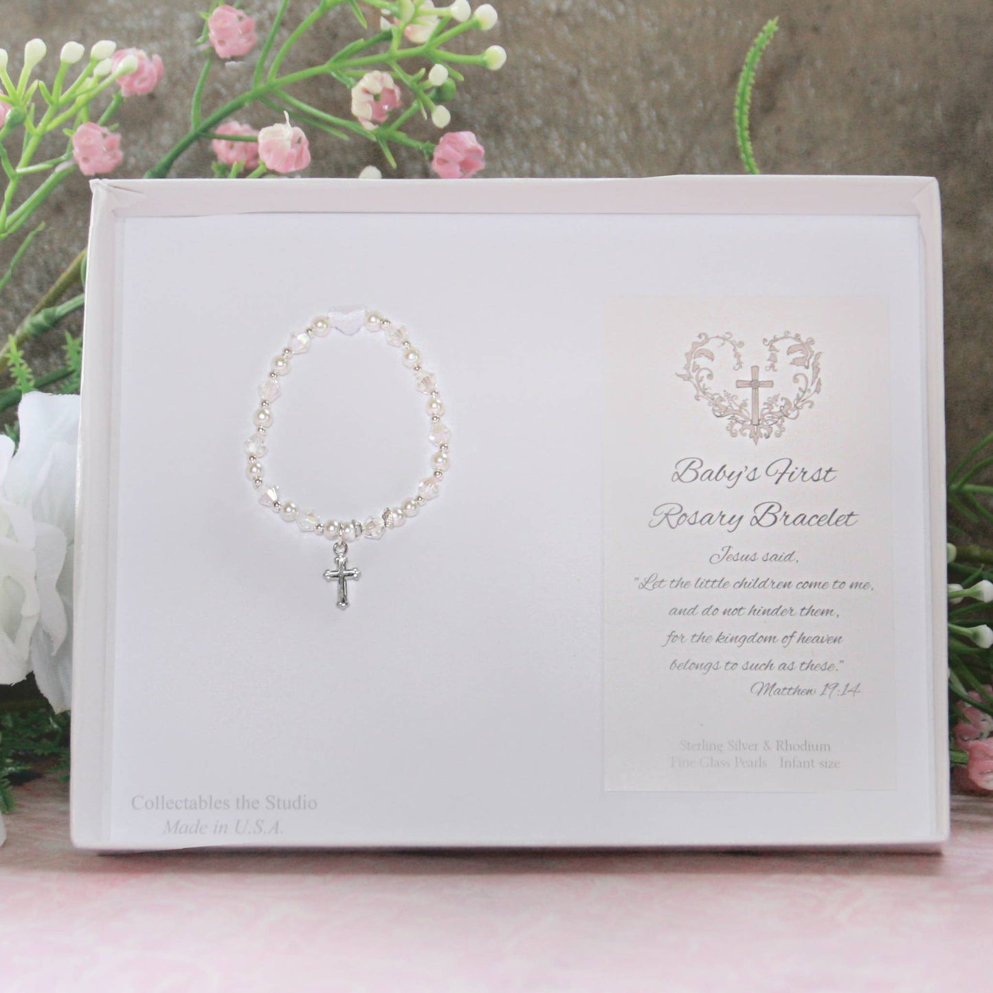 First Rosary Infant Specialty Boxed Brac Sterling STG-276