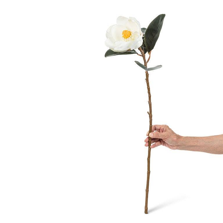 Medium Magnolia Bloom-White-29"L