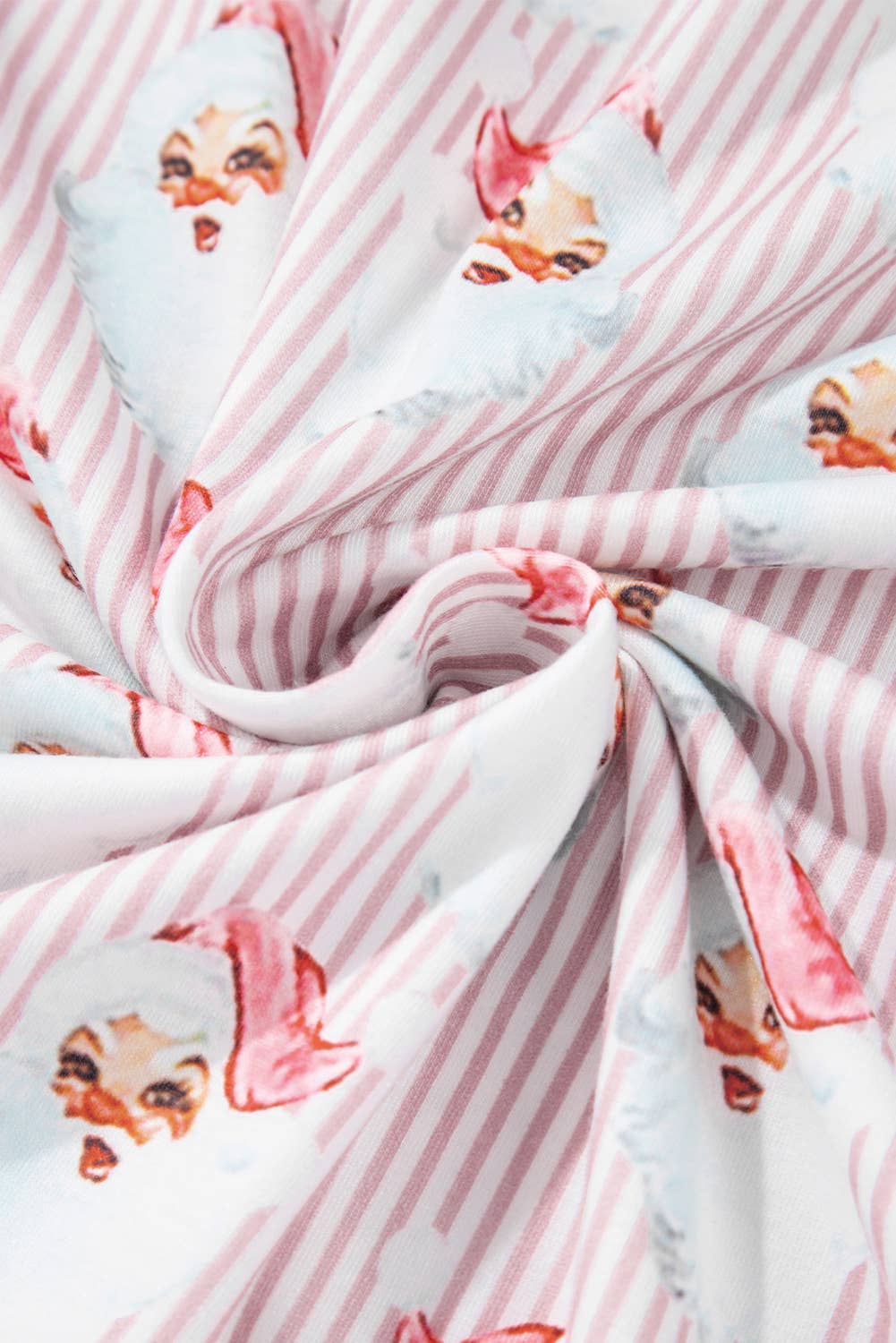 Christmas Santa Claus Striped Print Lounge Set | S-2XL