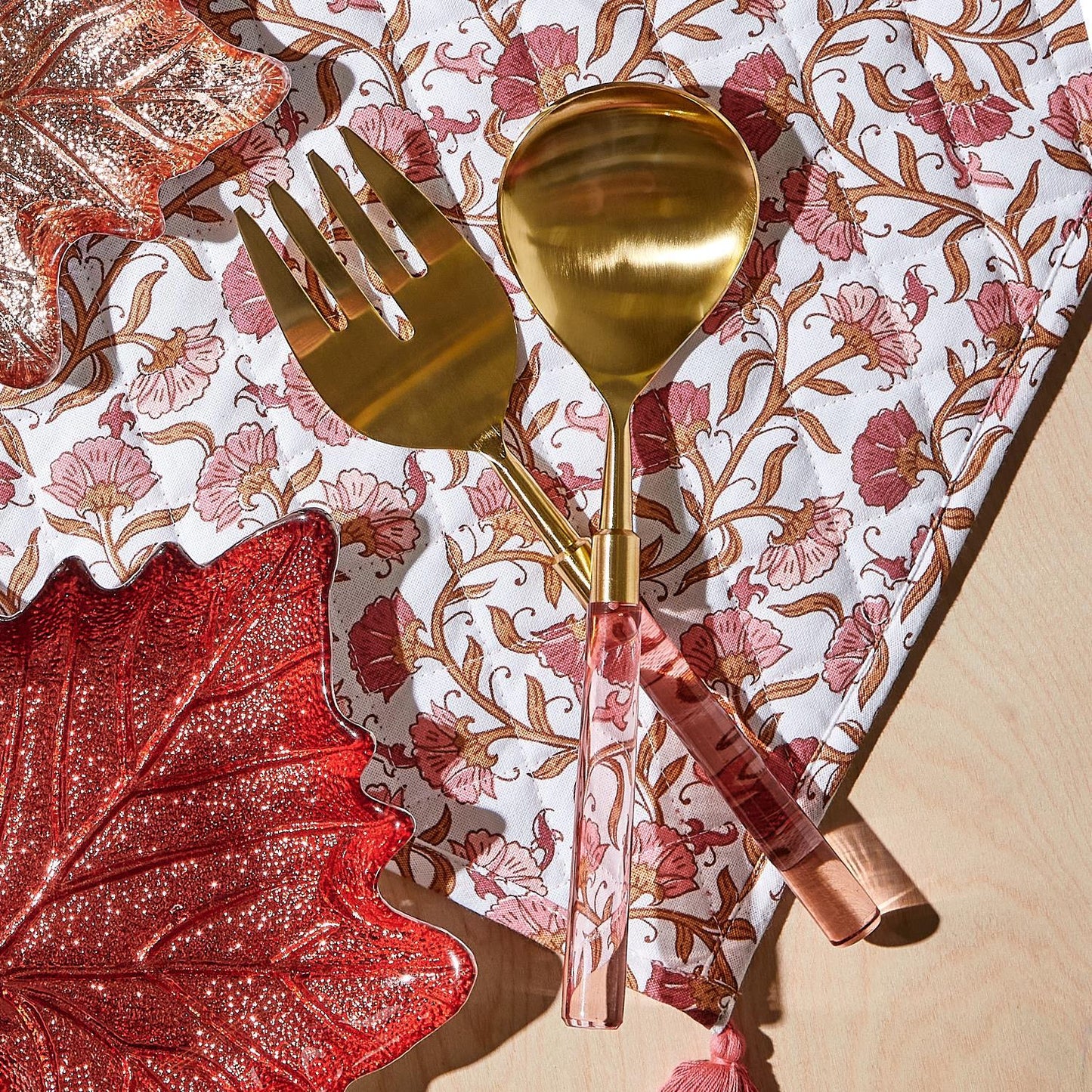 Pink Acrylic Serving Set