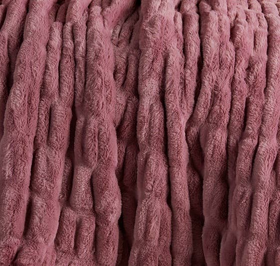 Luxury Heavyweight Ruched Throw Blankets 50" x 60"