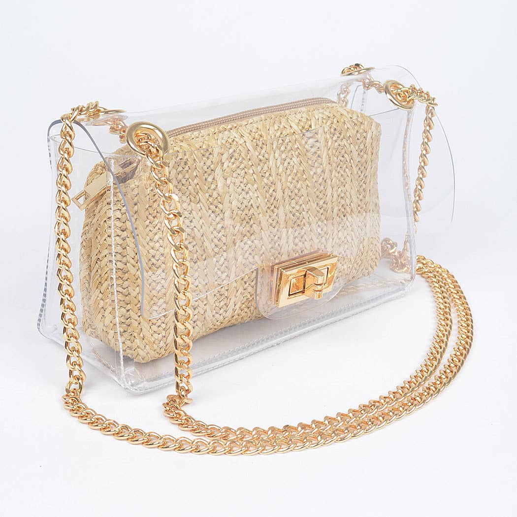 Transparent Crossbody Bag W/pouch