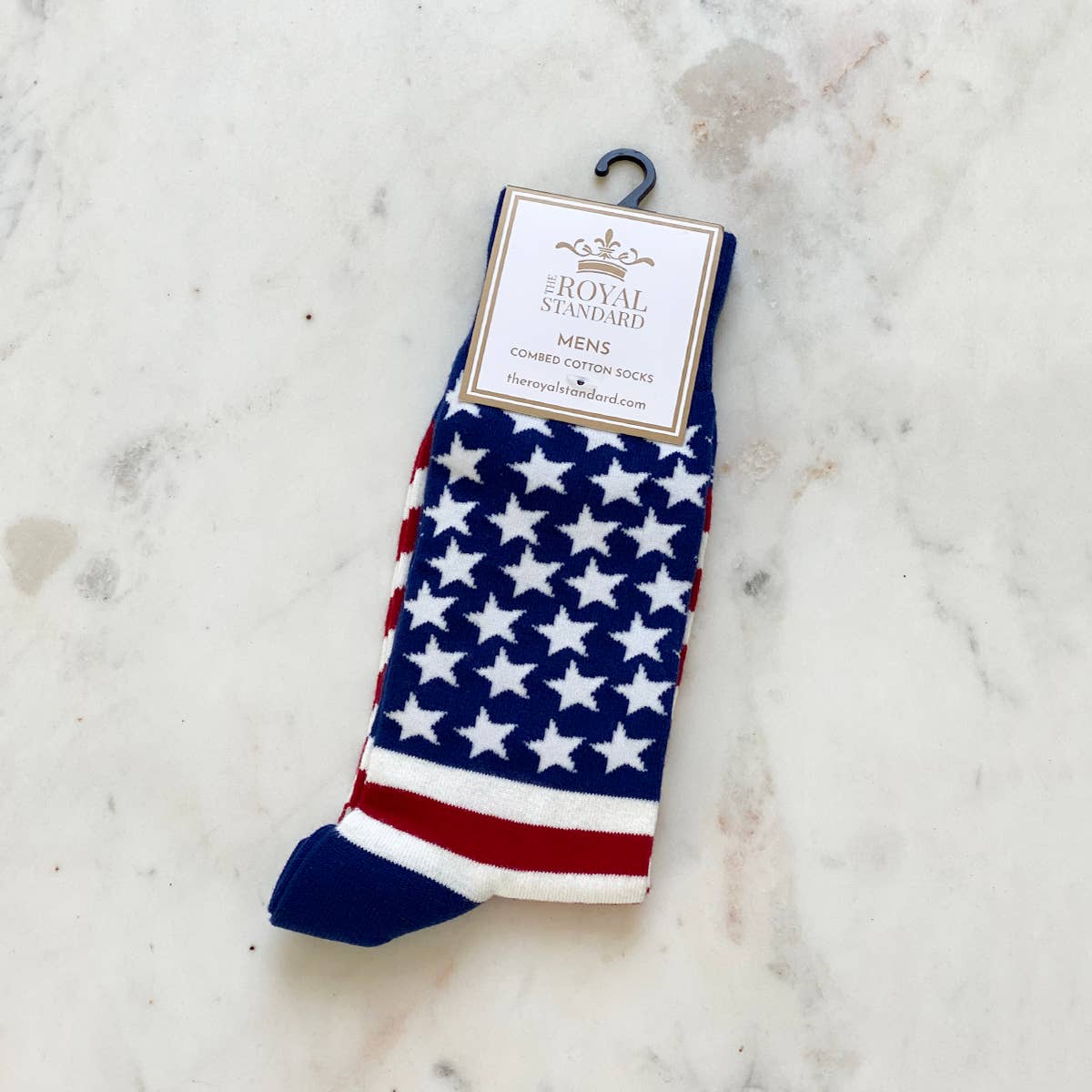 Men's America Socks Red/White/Blue One Size