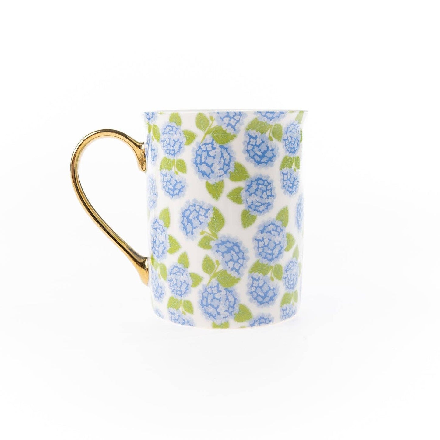 Gold Handle Mug | Hydrangea