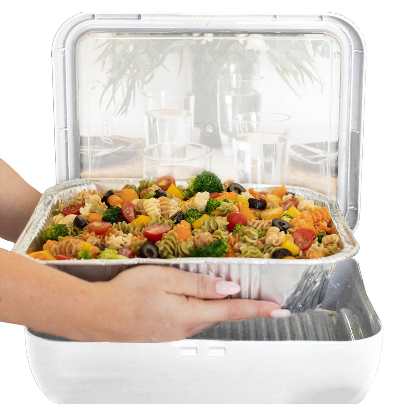 Classic Set - Pan Frame w/ Lid & Serving Spoon - White