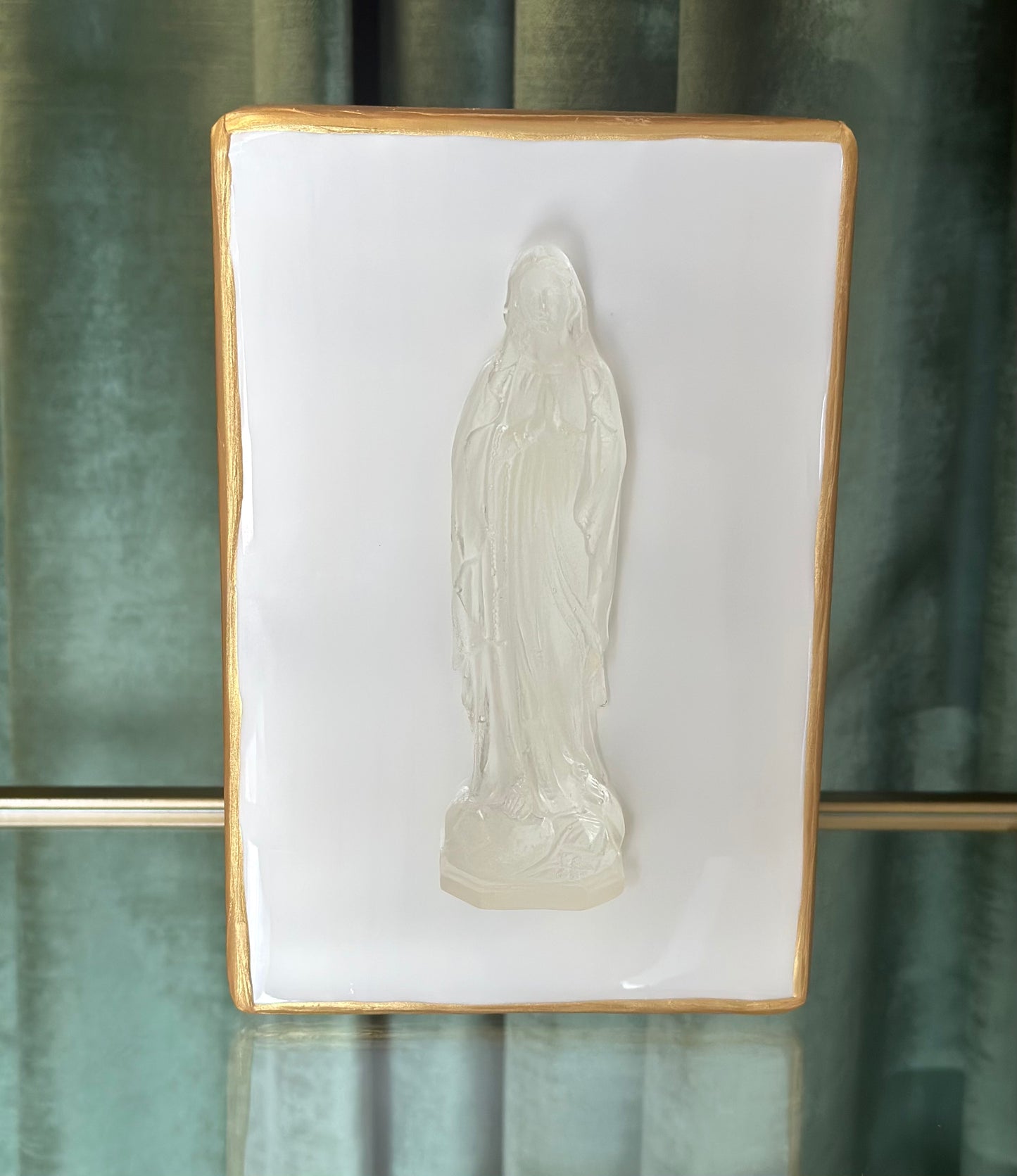 Mother Mary 9x3 Wood Block