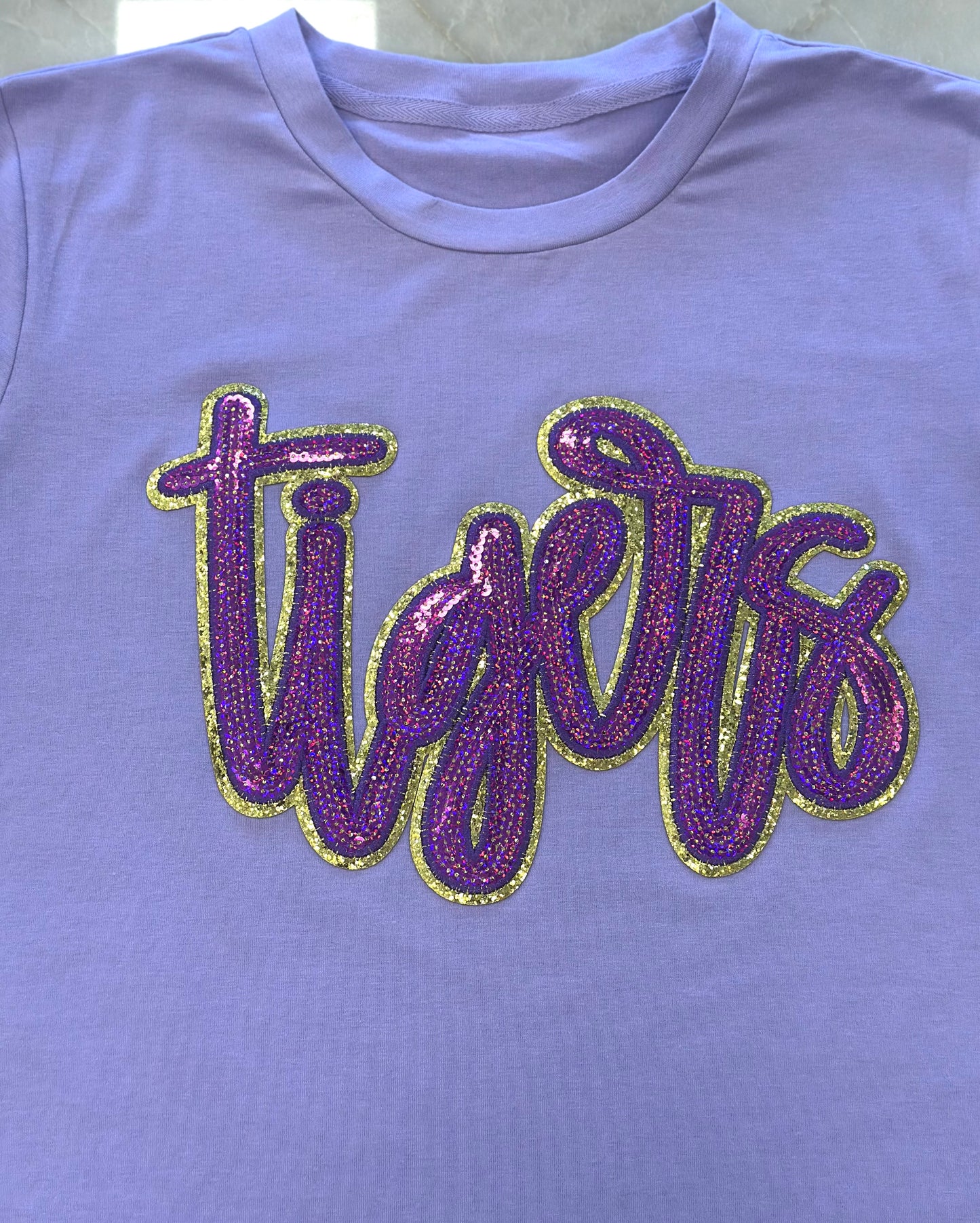 Sequin Tiger Graphic T-Shirt