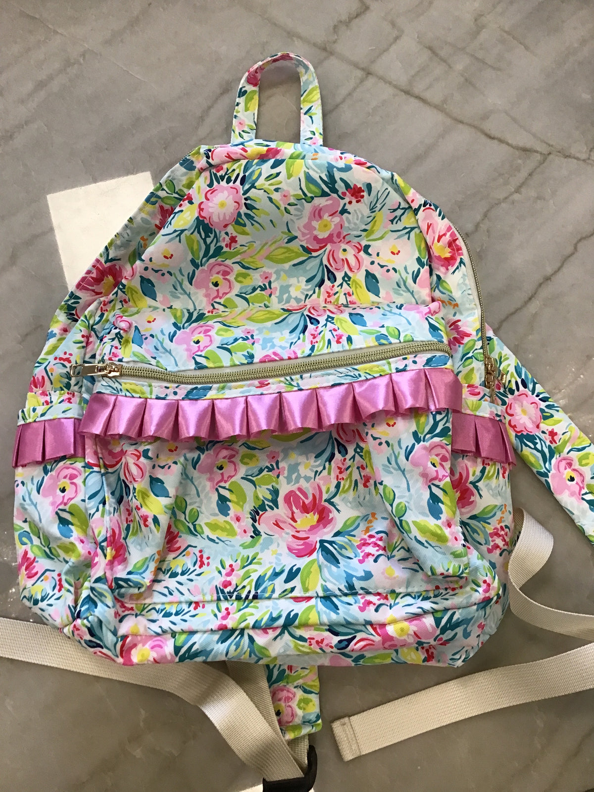 Small backpack (flower/pink)