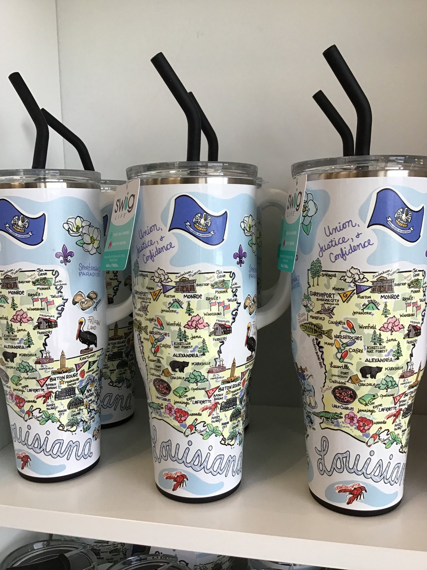 Swig Louisiana (40oz w straw lid)