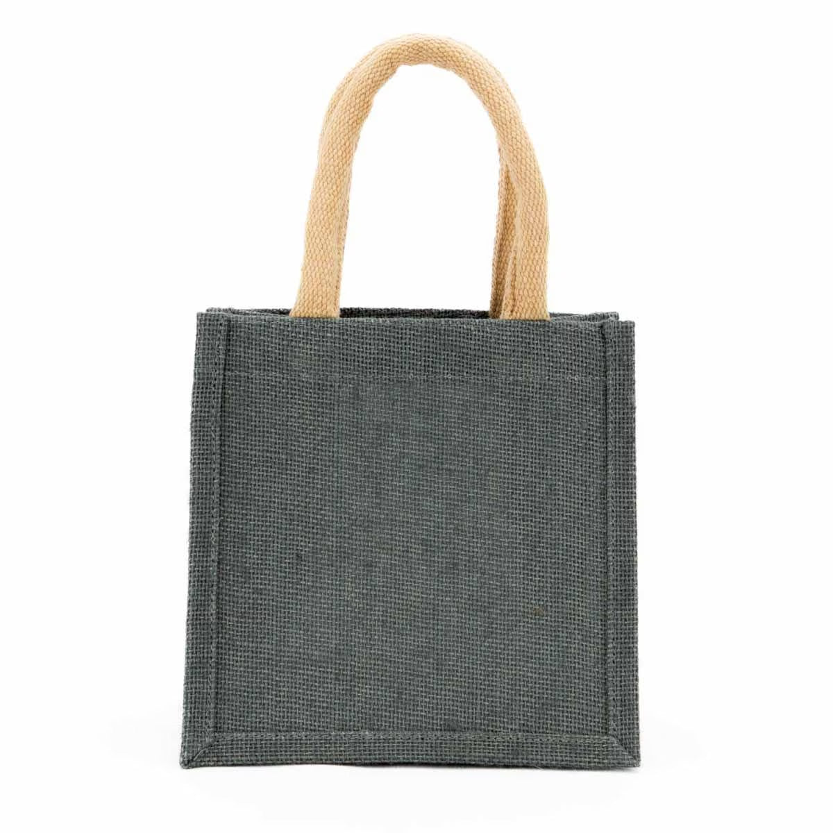 Jute Petite Gift Tote Gray 7x7x5