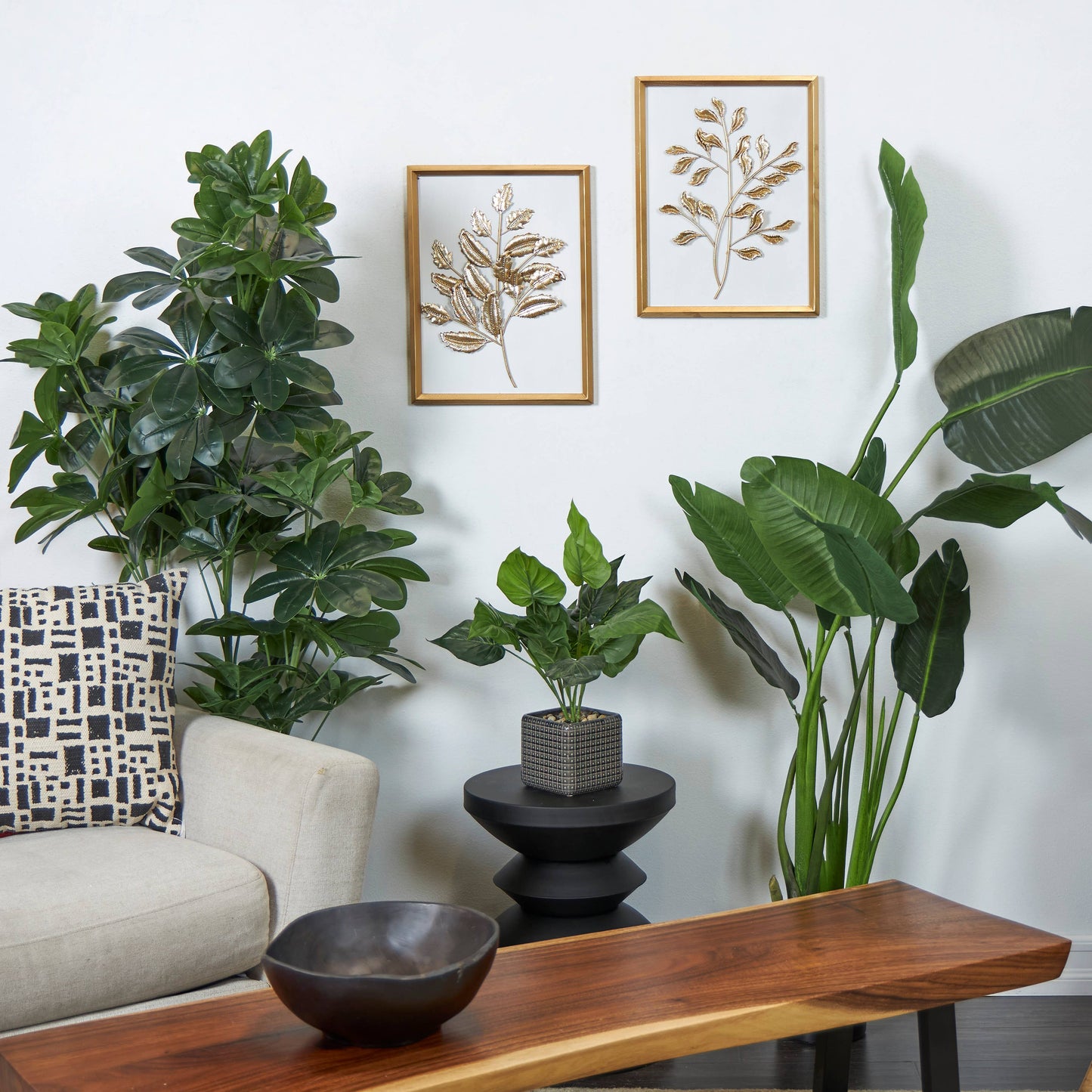 Glam Gold Wood Wall Decor Set