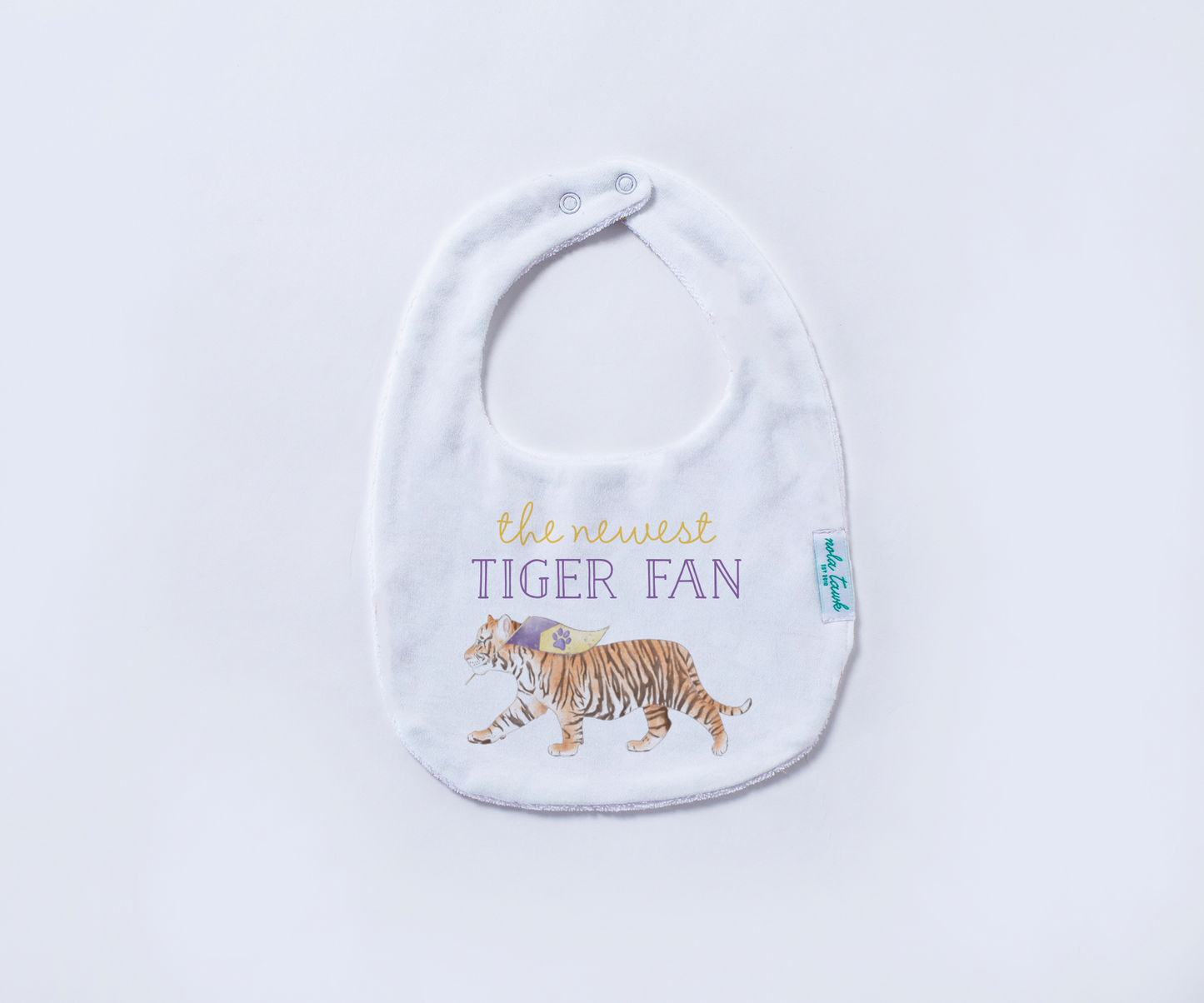 The Newest Tiger Fan Organic Cotton Baby Bib