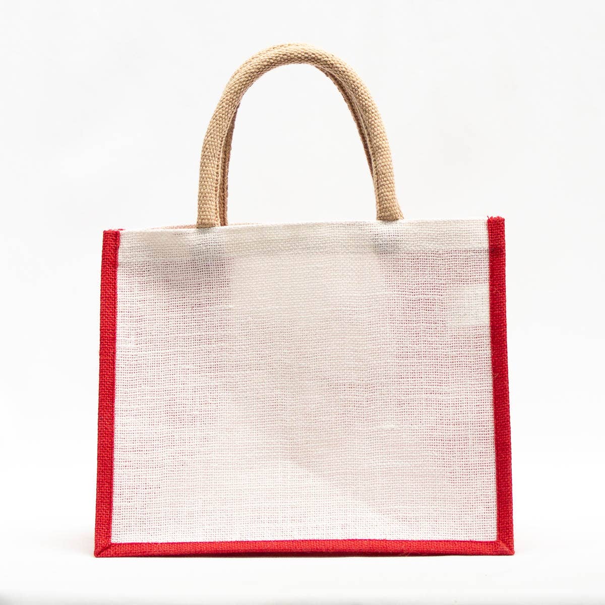 Christmas Wreath Tiger Gift Tote White/Orange/Red 12x10x8