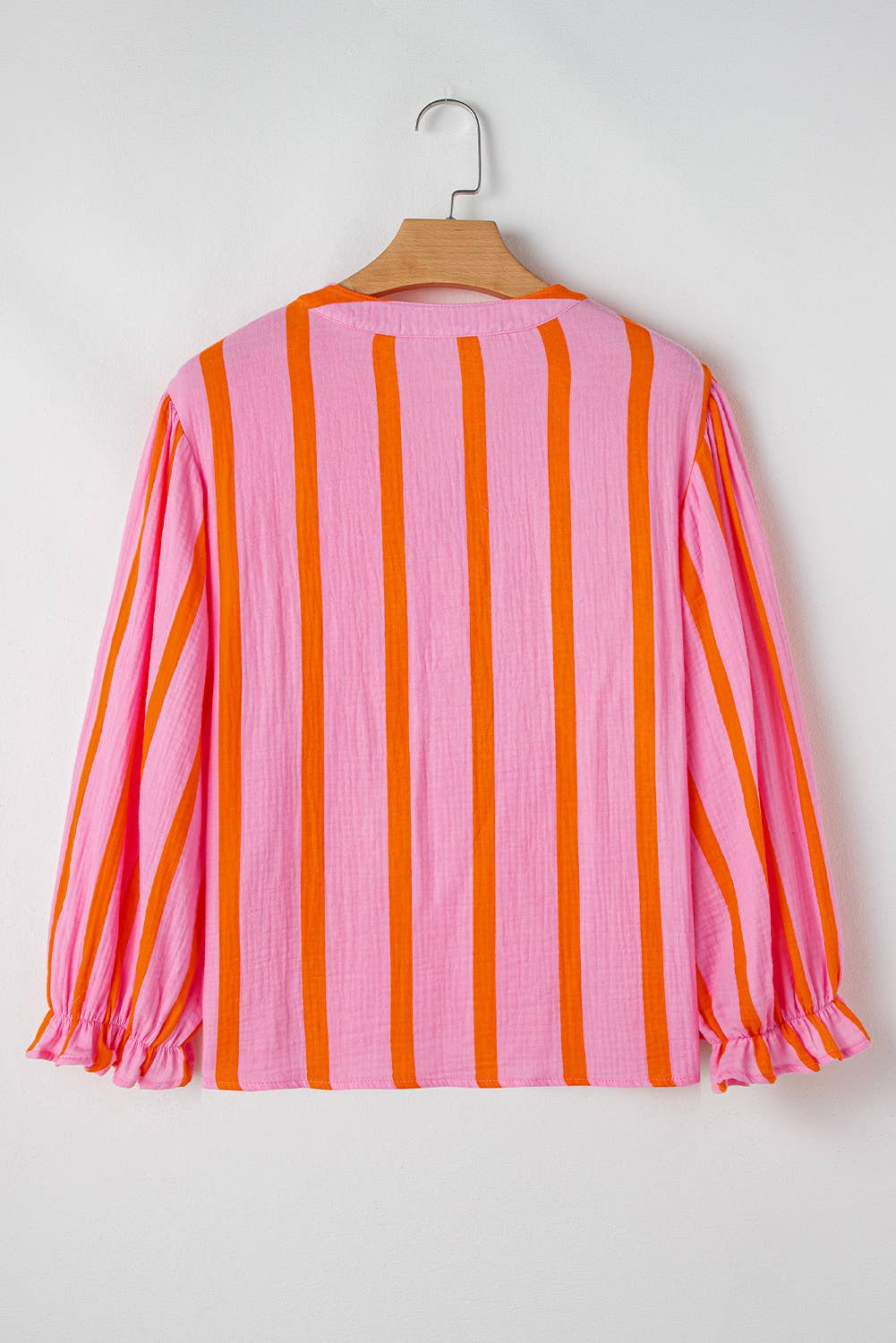 Textured Stripe Buttoned Front 100%Cotton Shirt | S-XL