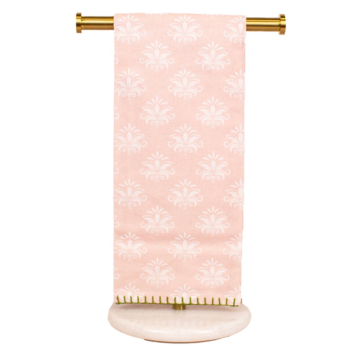 Kiara Boxwood Bunny Hand Towels White/Pink/Multi 20x28 Set of 2