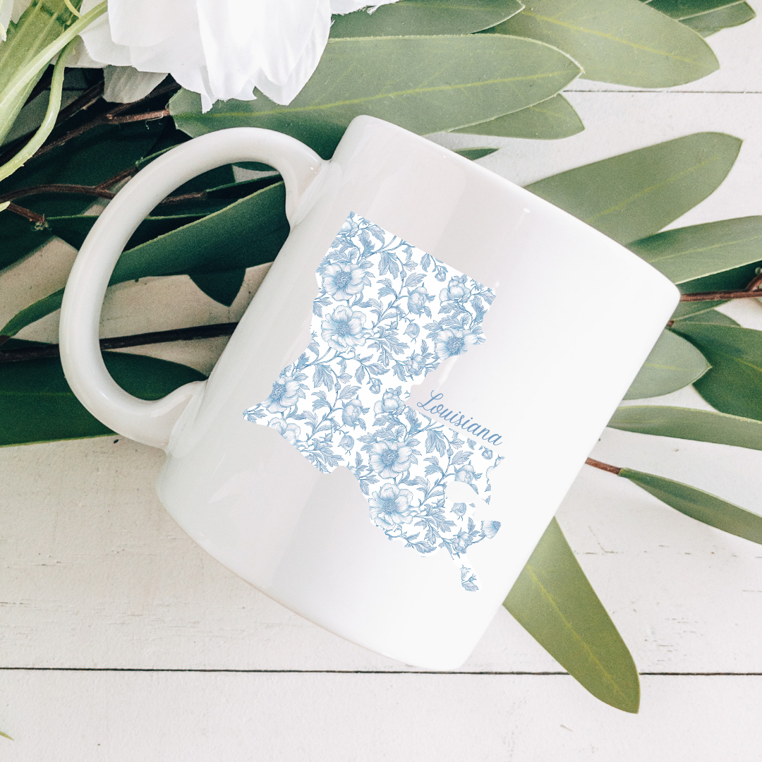 State In Bloom, Louisiana Coffee Mug