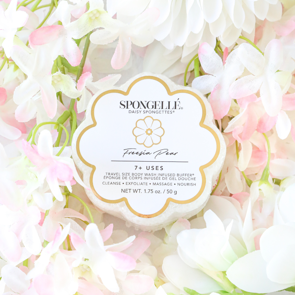 Freesia Pear Daisy Spongette | Spring Gifts