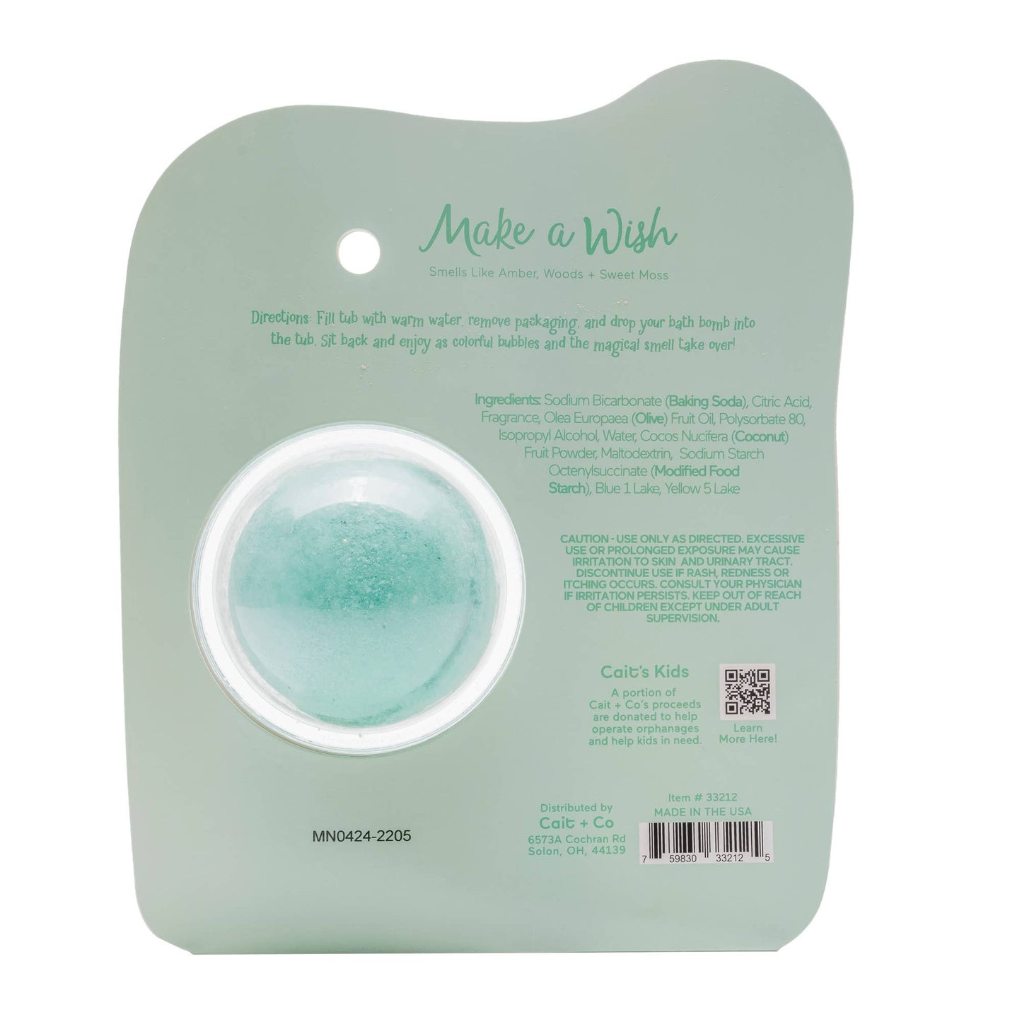 Birthday Cupcake Clamshell Bath Bomb - Make A Wish