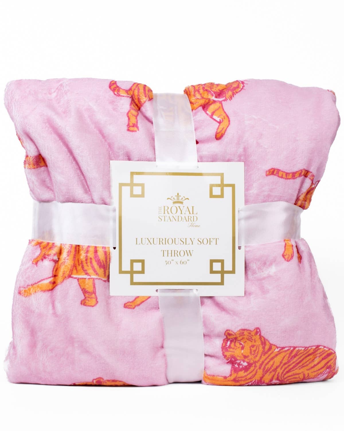 Tiger Walk Throw Pink/Orange 50x60