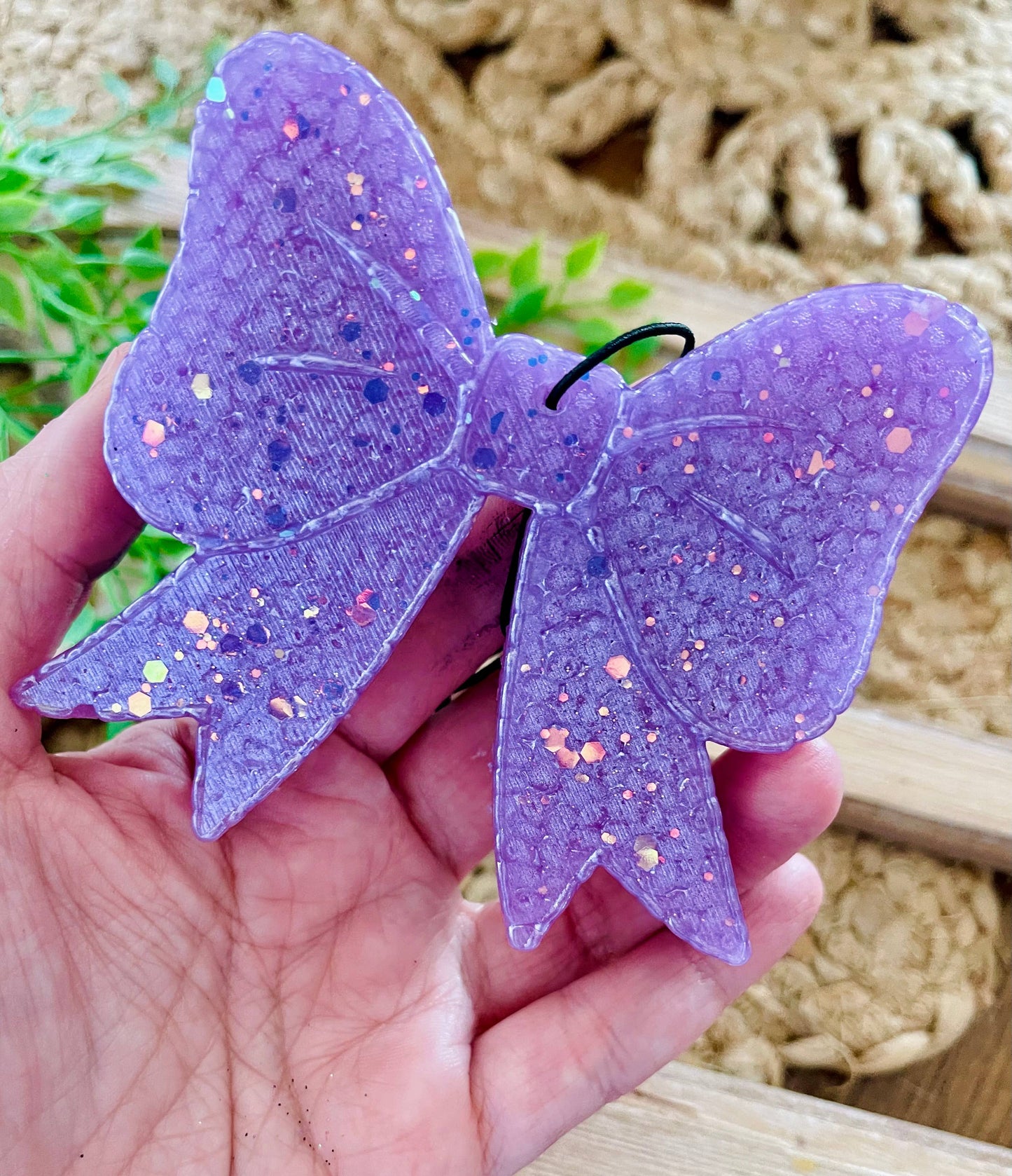 Glitter Bow Car Freshie
