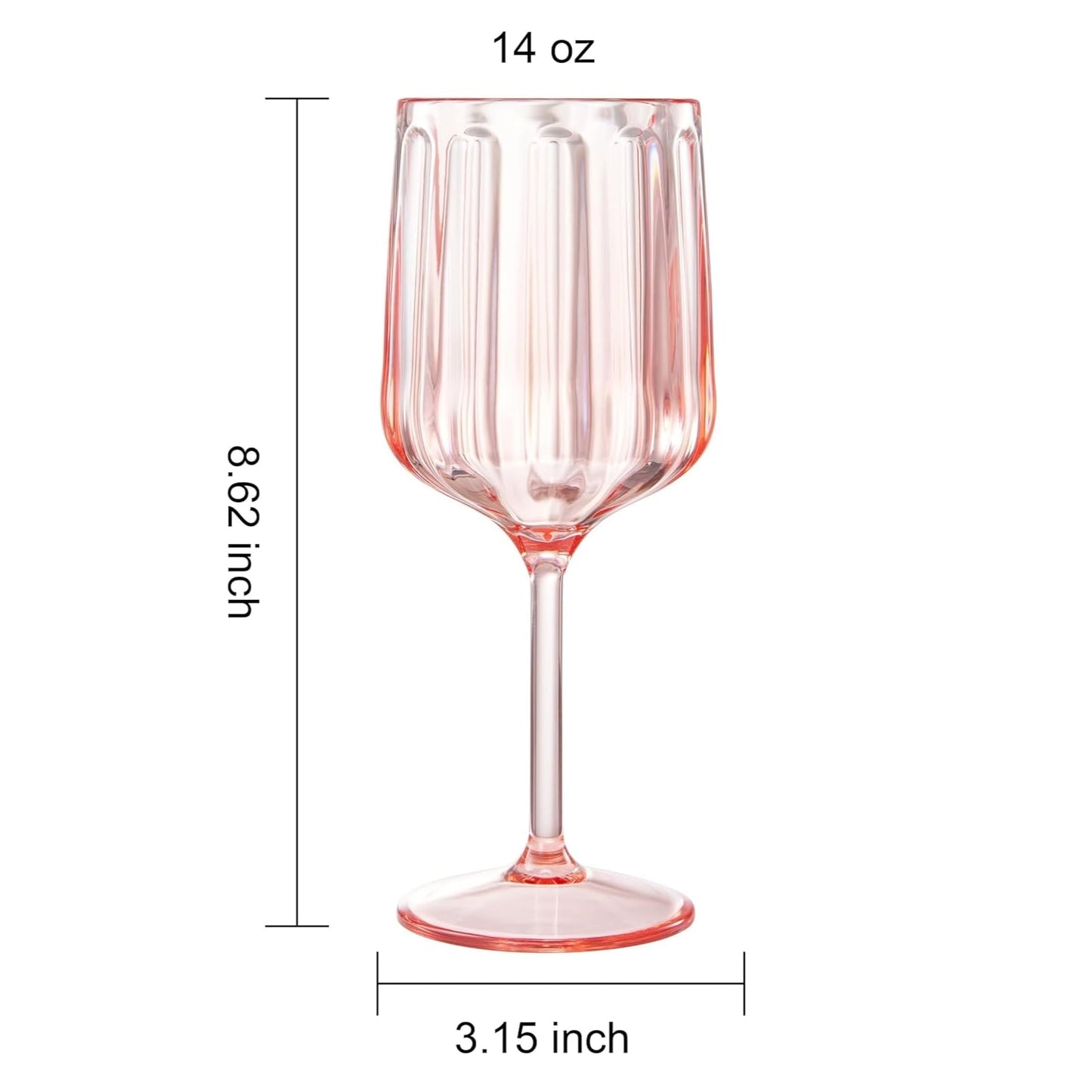 Acrylic Lucia Stemmed Goblets - Unbreakable Wine Glasses