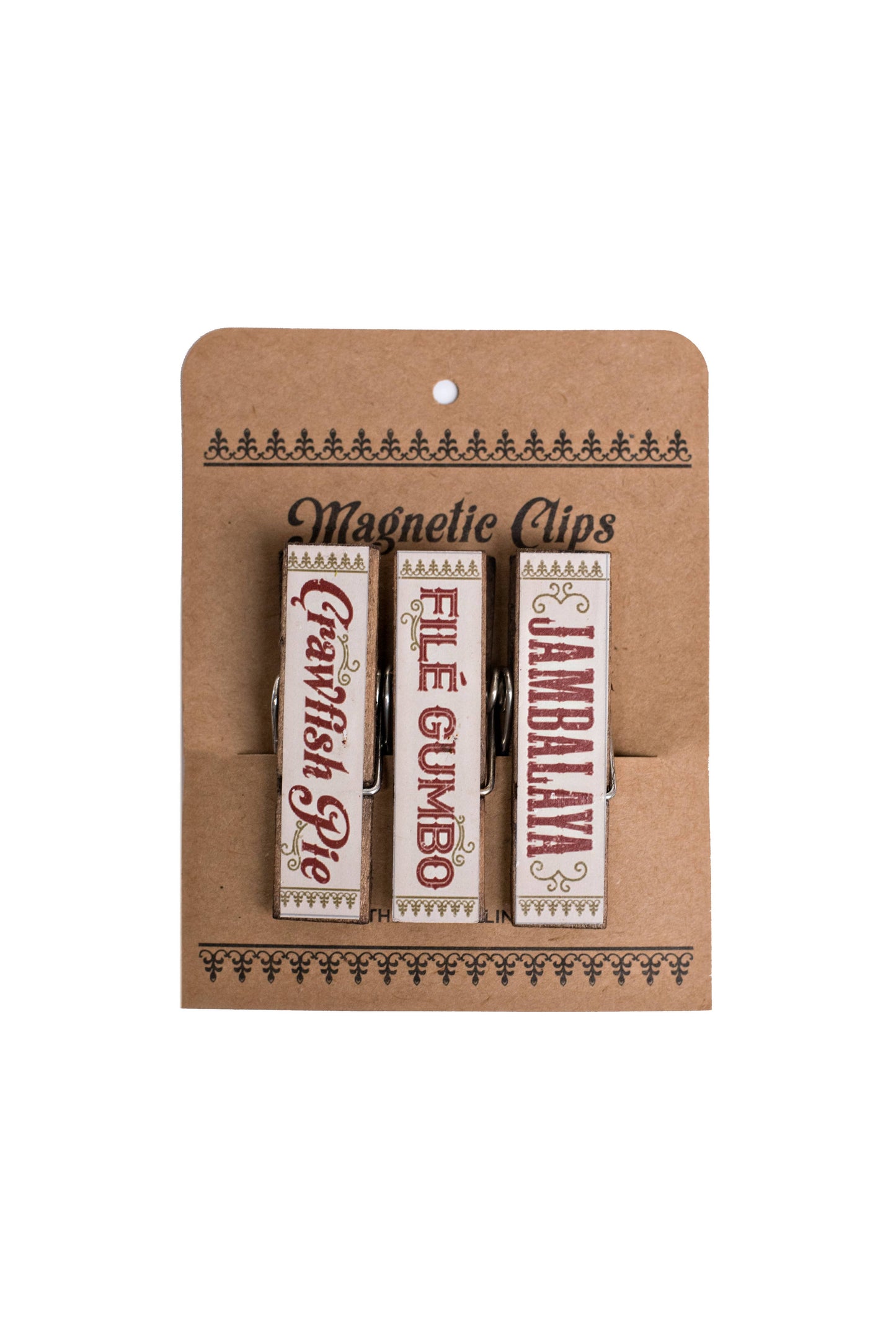 Magnetic Clips - Jambalaya, Crawfish Pie, File Gumbo