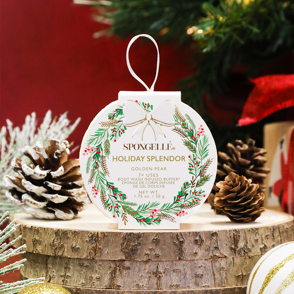 Holiday Splendor - Golden Pear Holiday Wreath Body Buffer