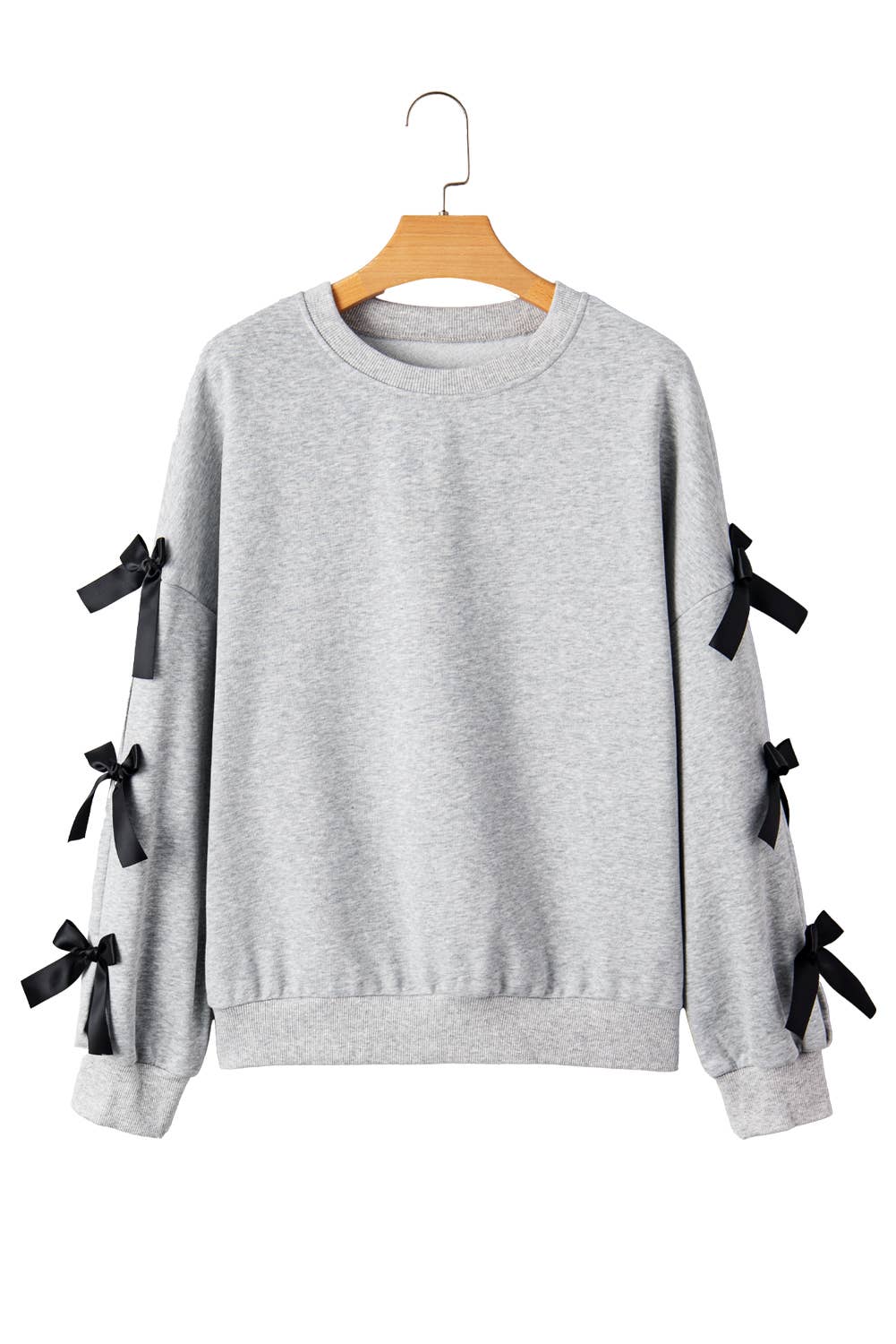 Bow Knot Decor Long Sleeve Sweatshirt | S-XL