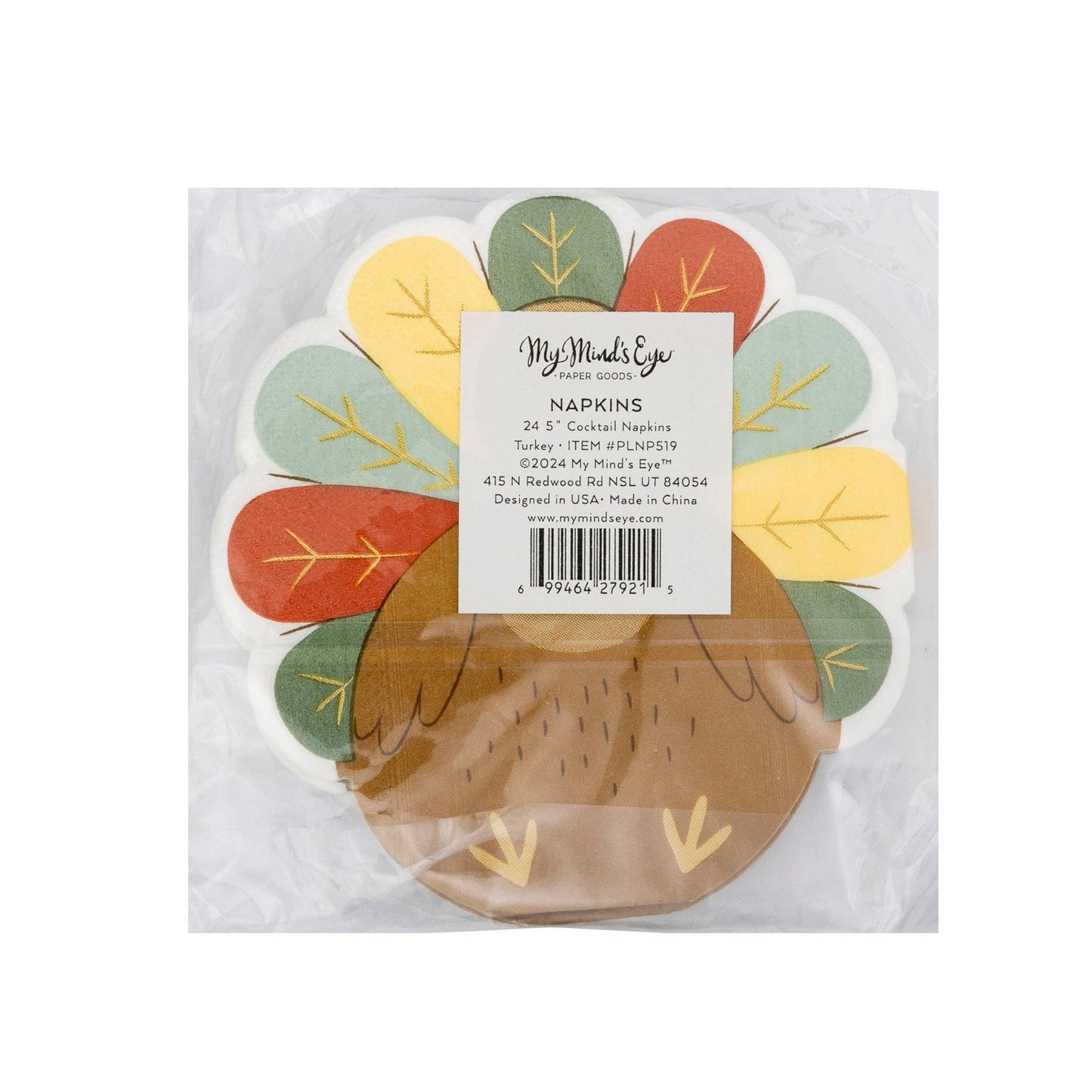 Shaped Turkey cocktail Napkin