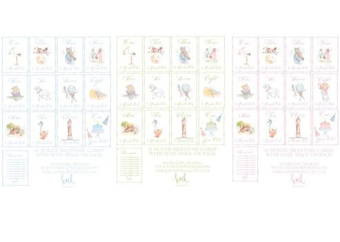 KMK Blue Milestone Cards