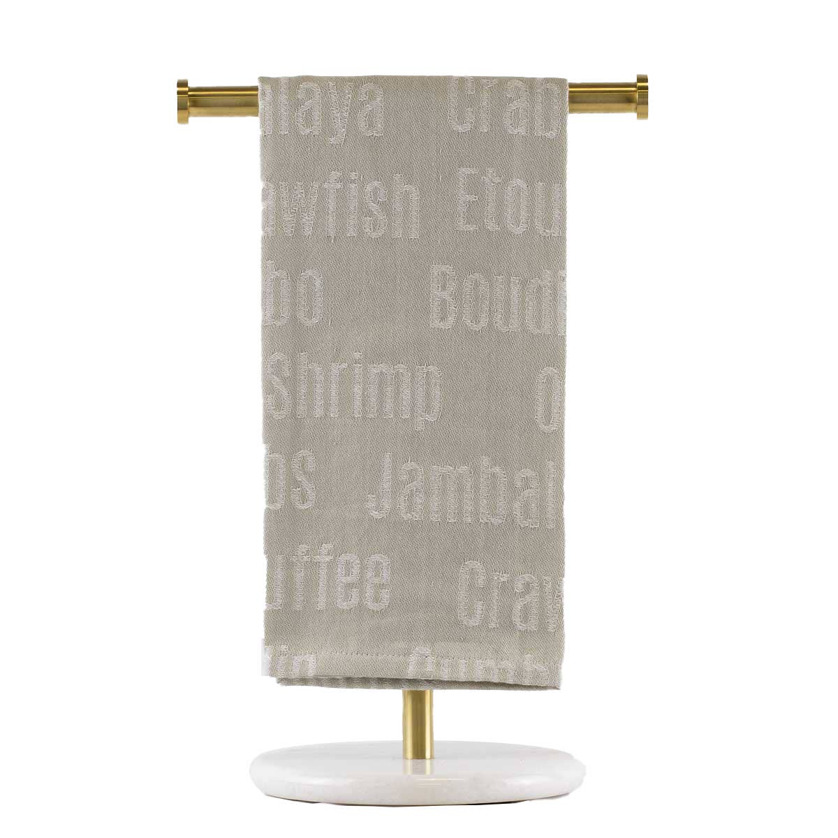 Taste of Louisiana Hand Towel Gray/White 20x28