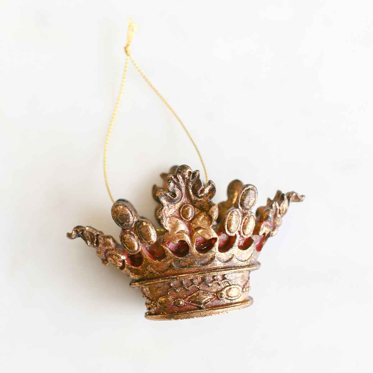 Royal Crown Ornament Gold 4x2.5