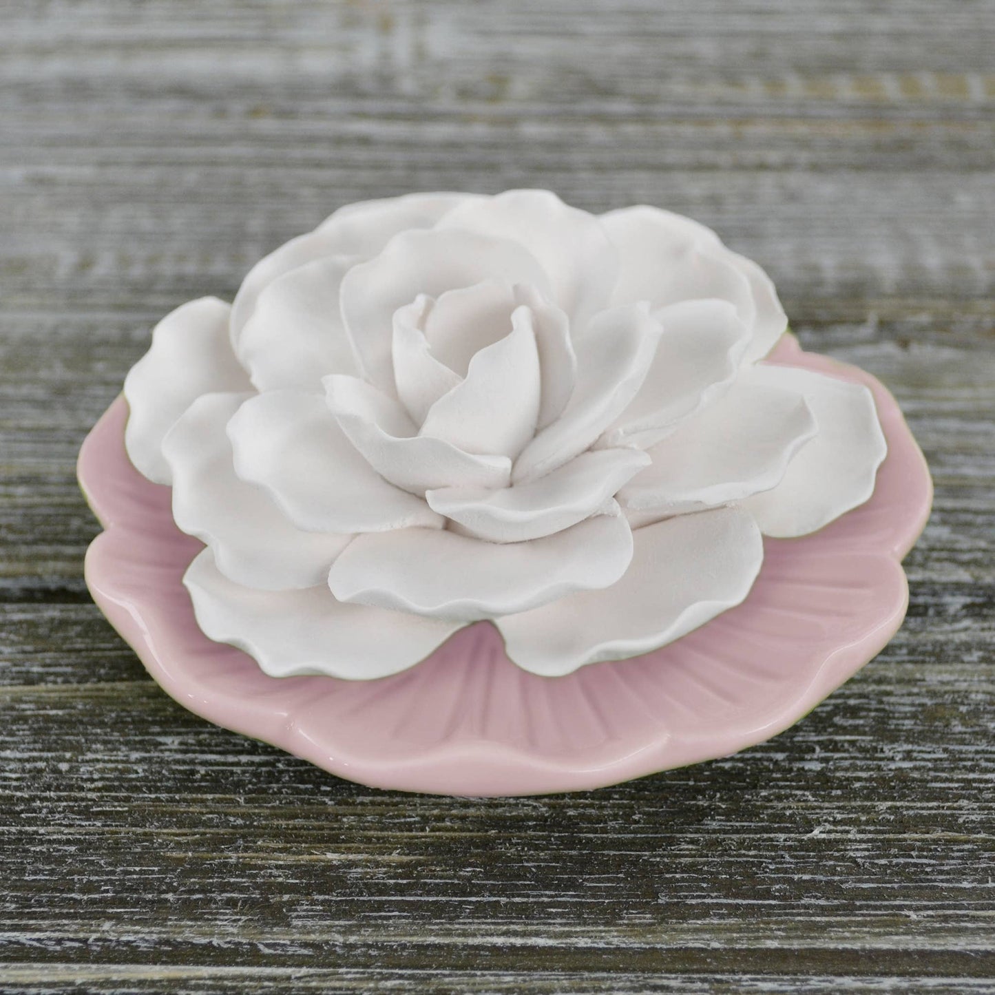 Blush Pink Plate - Ceramic Flower Diffuser