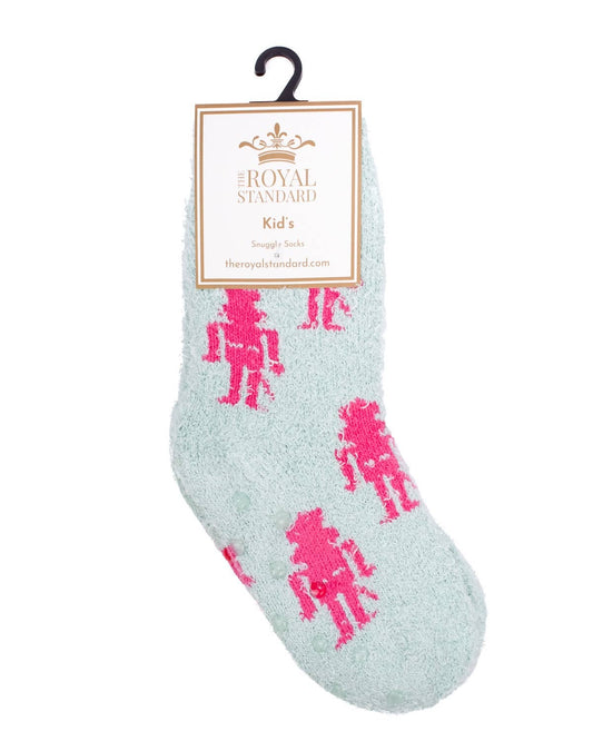 Kid's Candy Nutcracker Snuggle Socks Sky/Hot Pink   -Asst.