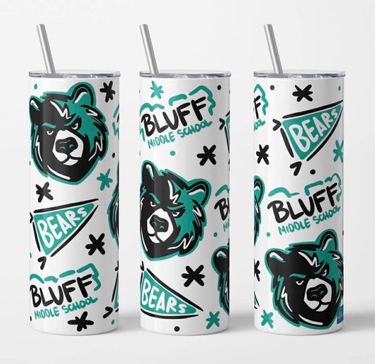 Bluff Middle School Stainless Steel Tumbler