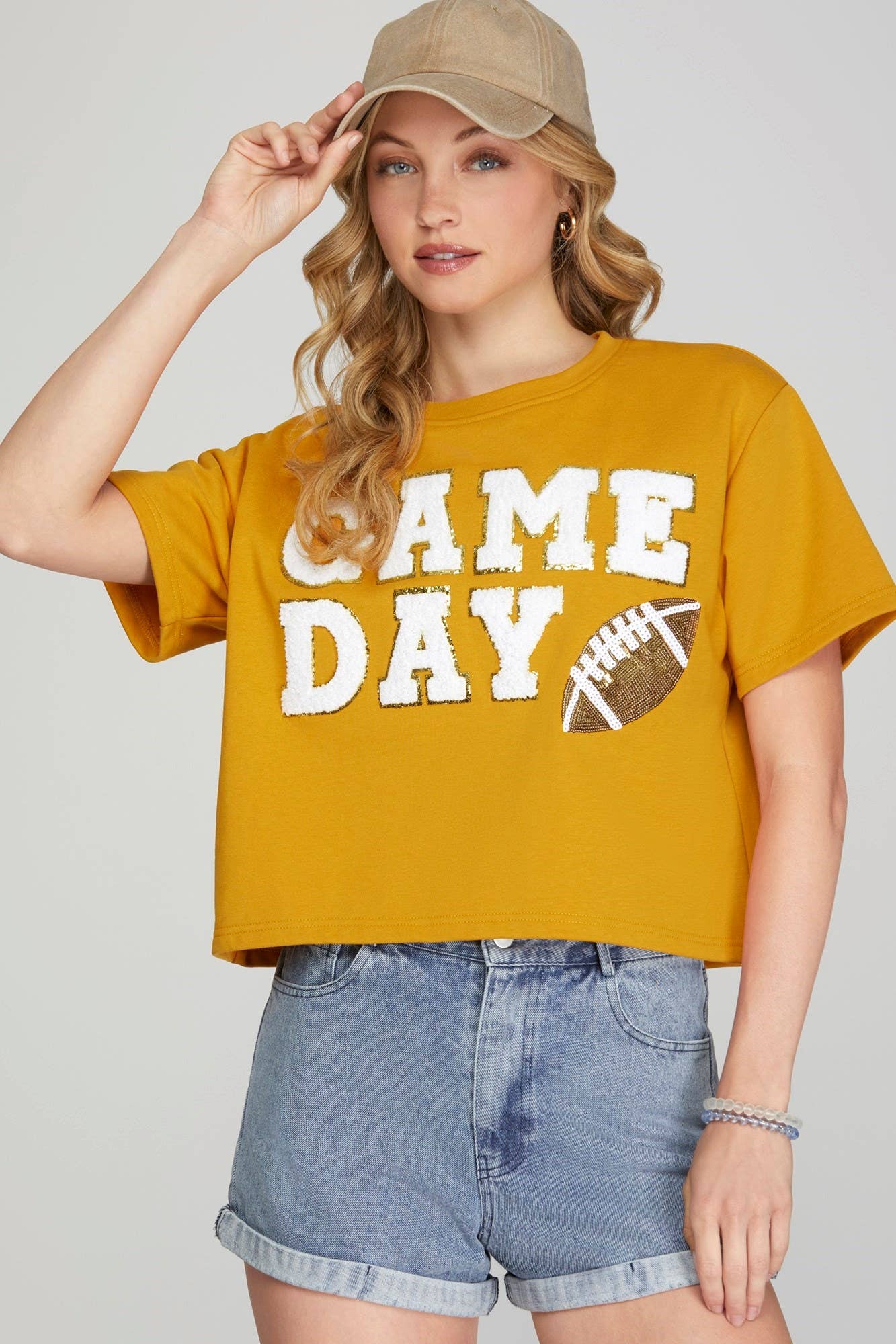 Game Day Football Patch Top