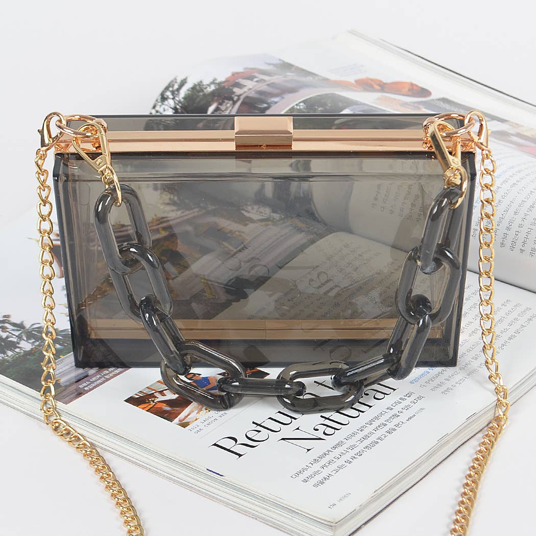 Plastic Link Handle Clear Clutch