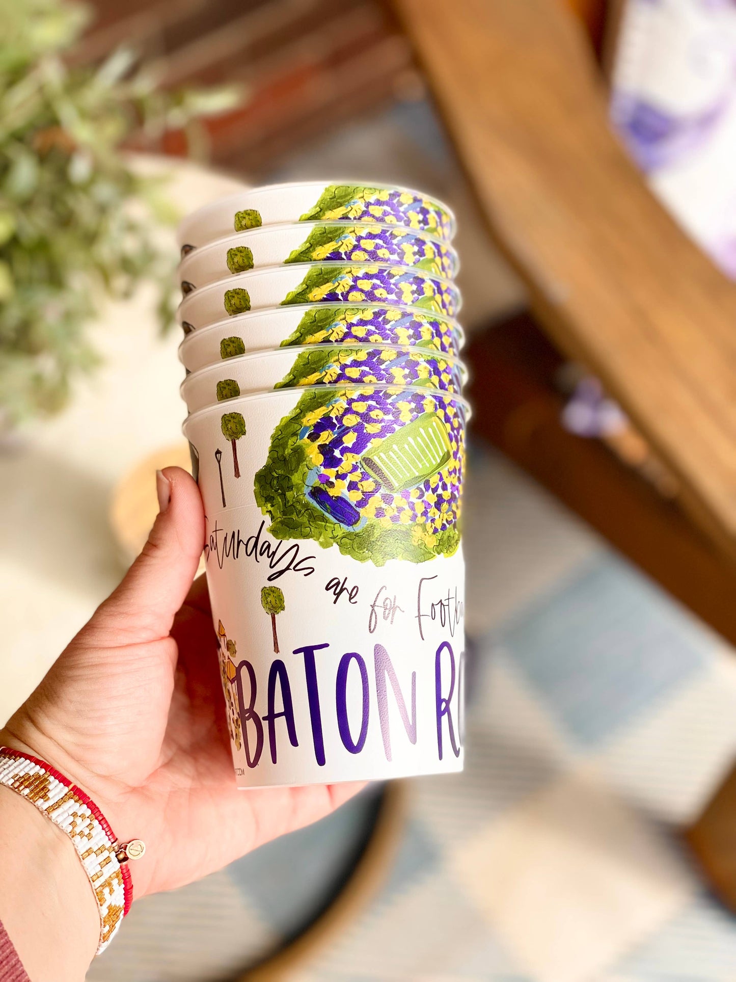 Baton Rouge Reusable Party Cups Collegiate tailgating/gifts