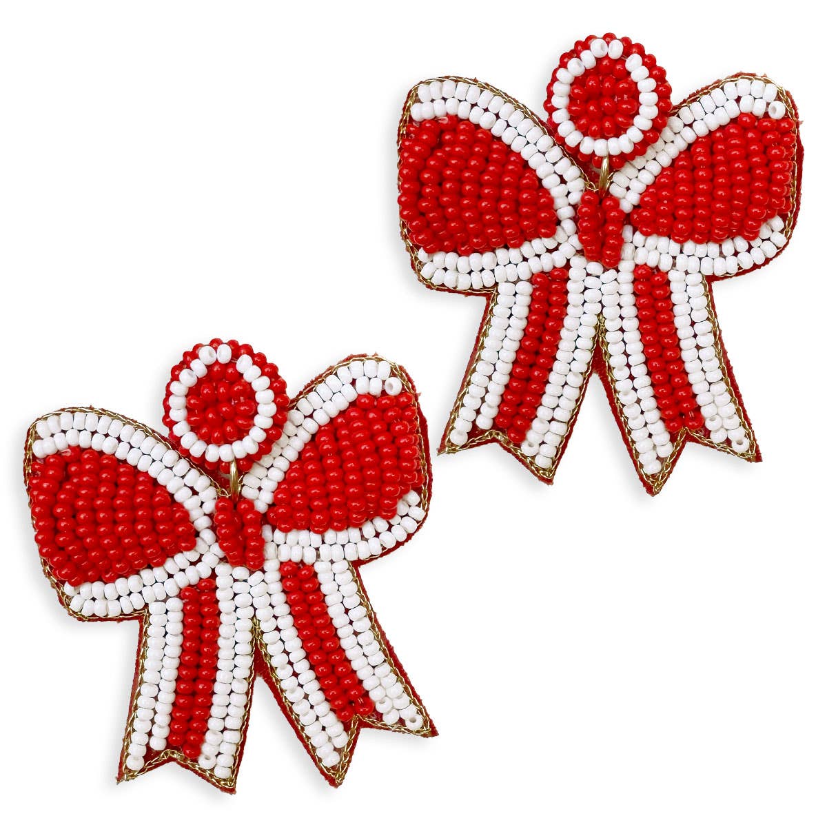 Red Loud & Proud Bow Earrings